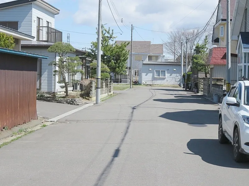 本通3丁目南東向きの整形地